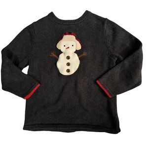 Oshkosh bgosh vintage embroidered snowman knit sweater boys‎ size 7